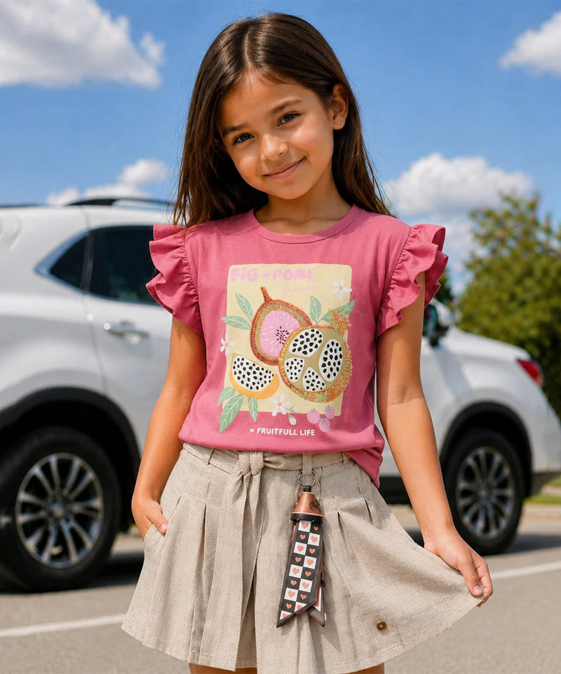 Girls Fruit printed Party Top