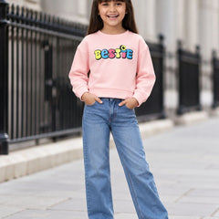 Girls' pink printed crop top, trendy western wear, Devils N Angels Jaipur, view 4