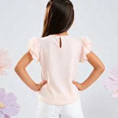Blush Joy Ruffle Sleeve Top