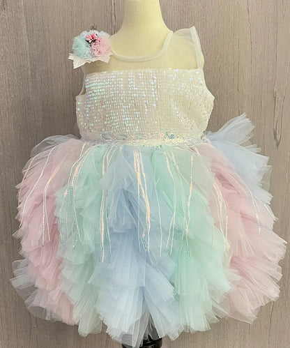 Unicorn Party Frock for Girls