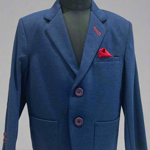 wedding wear navy blue blazer for boys 