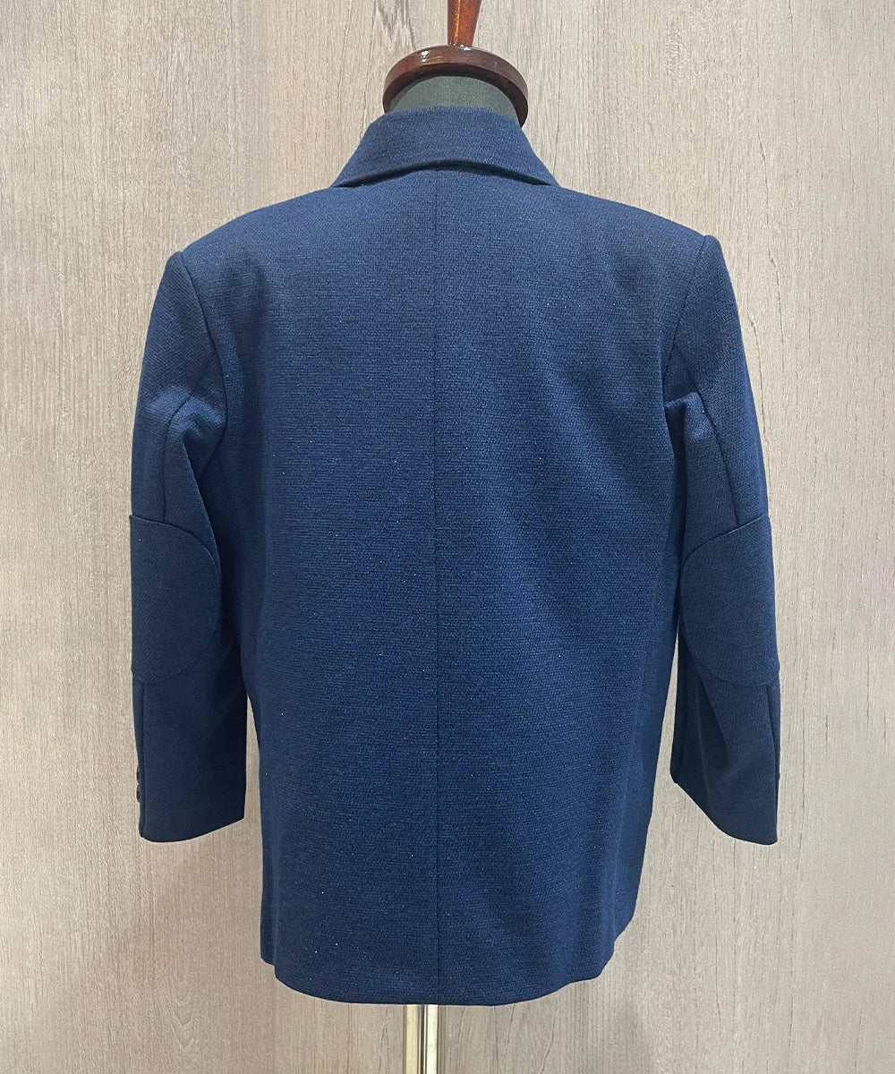 Navy Blue Colored Blazer for Party for Boys