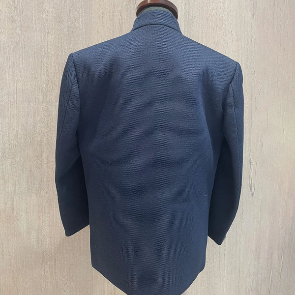 back view for navy jodhpuri suit for boys 
