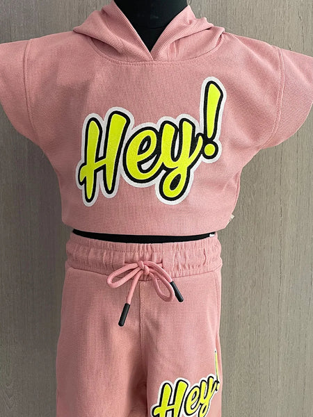 Onion Pink Colored Co-Ord Set for Girls