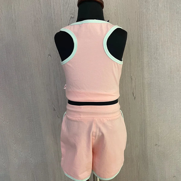 Baby Pink Colored Co-Ord Set for summers for Girls