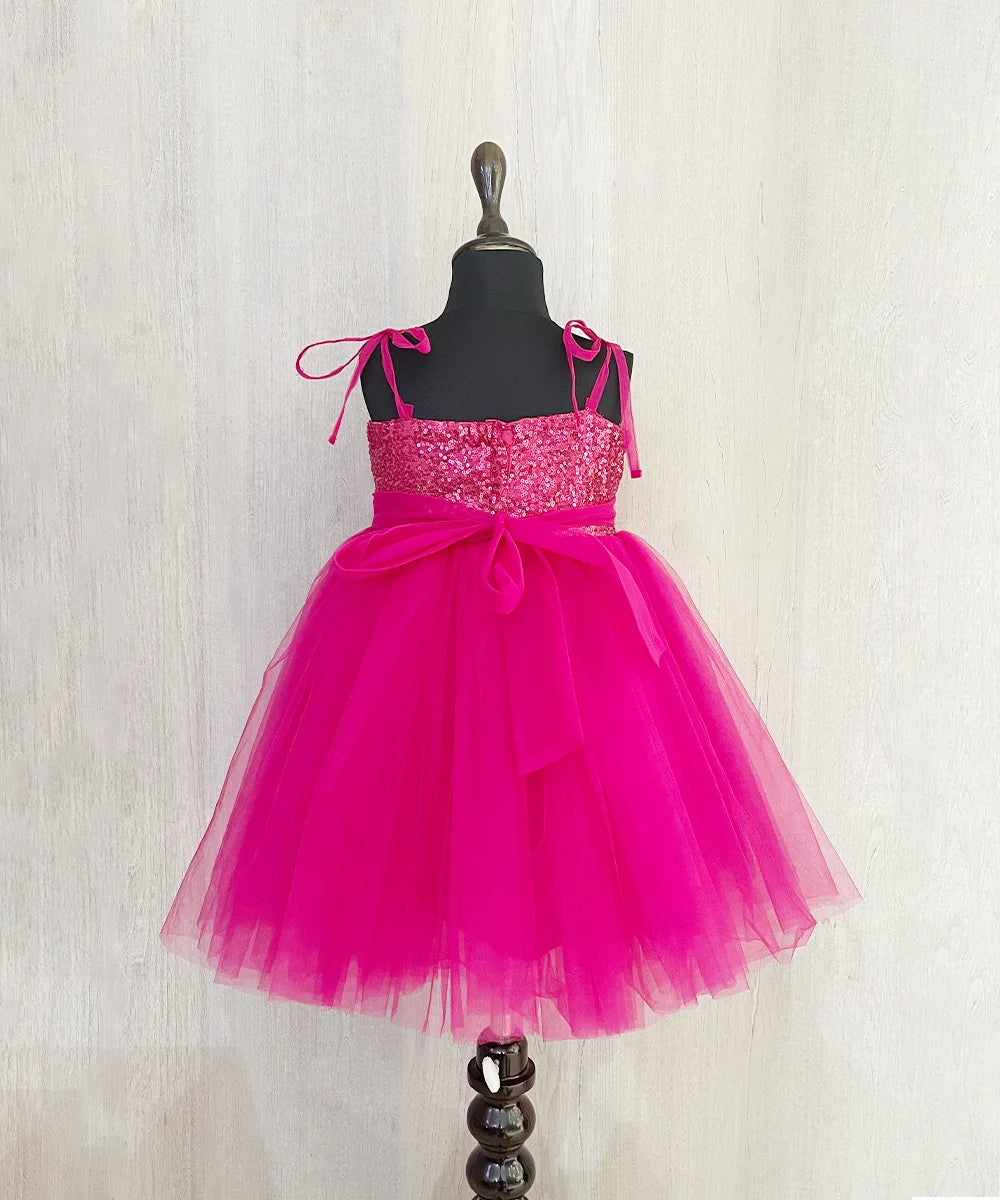 Pre Order: Pink Colored Barbie Dress for the Little One