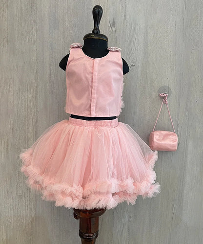 Pink Colored Frilly Dress for Party