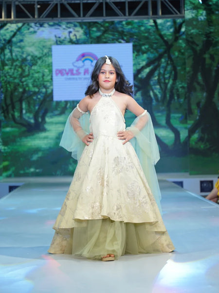Backless Party Gown for 9 Year Girl – Order Online