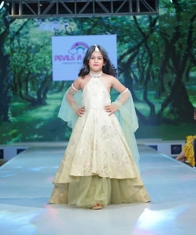 Backless Party Gown for 9 Year Girl – Order Online