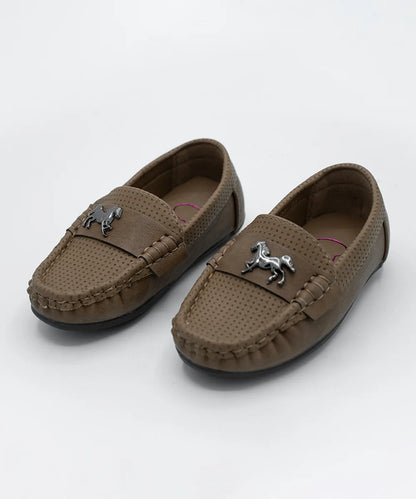 Tan Party Loafer for Boys