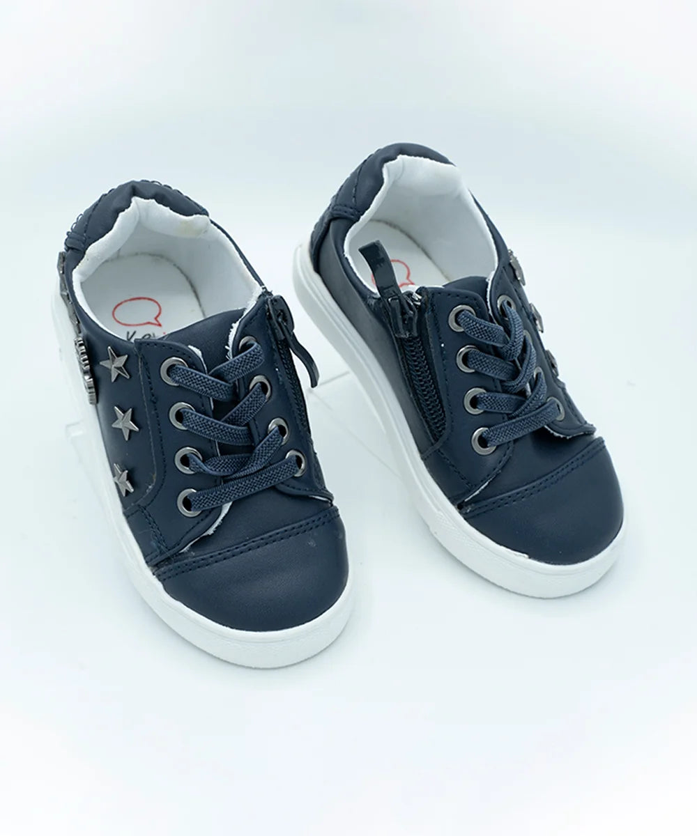 Navy Laced Party Shoes for boys