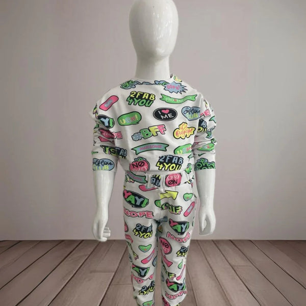 It's a Multi-Colored Self-Printed Cords for Girls.