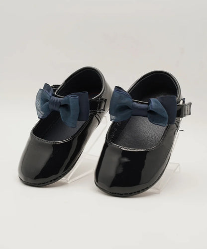 Navy Party Sandals For Baby Girl