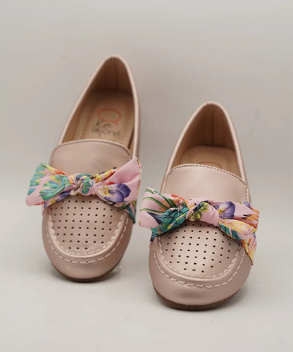 Peach Color Formal Shoes for Girls