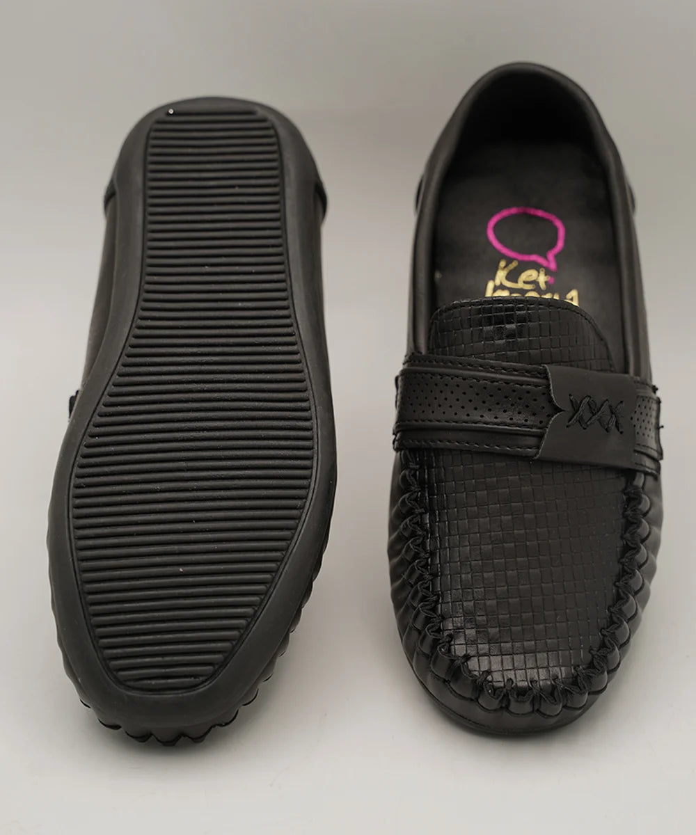 Black Formal Loafers for party for Boys