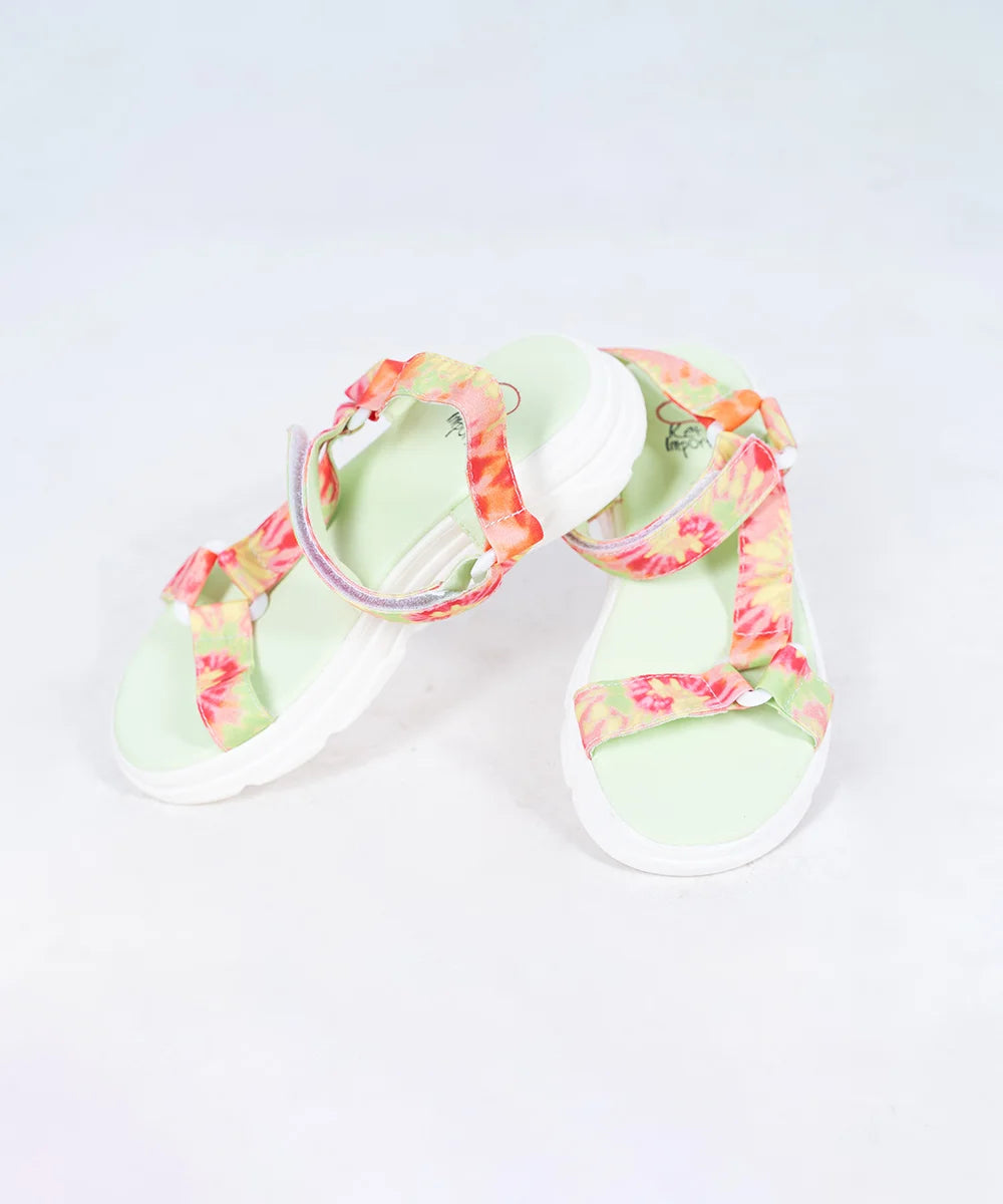 Multi Colored Party Sandals for Girls