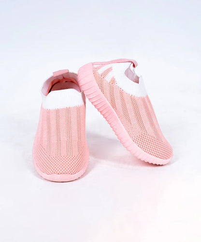 Peach Colored Sneakers for Girls