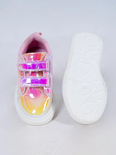 Girls' Shimmering Pink Sneakers for Kids (Ages 1–8 Years) – Jaipur