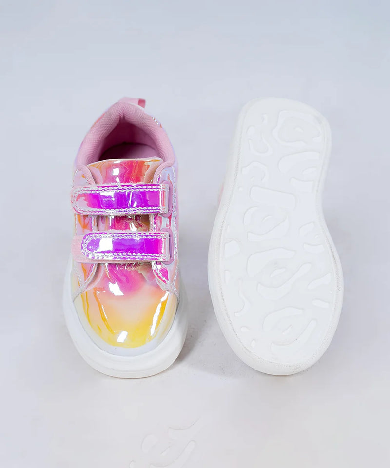 Girls' Shimmering Pink Sneakers for Kids (Ages 1–8 Years) – Jaipur