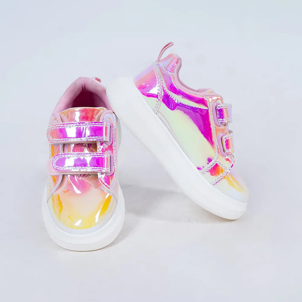 Girls' Shimmering Pink Sneakers for Kids (Ages 1–8 Years) – Jaipur
