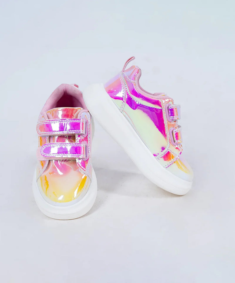 Girls' Shimmering Pink Sneakers for Kids (Ages 1–8 Years) – Jaipur