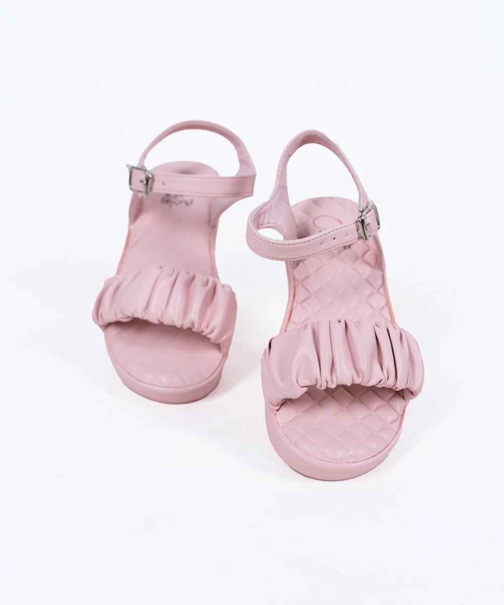 Pink Colored Party Sandals for Kid Girl