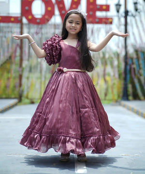 Girls wine colored dress online