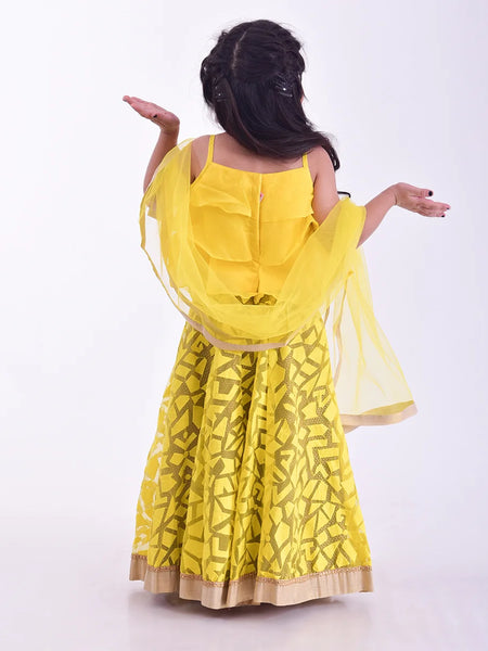 Affordable yellow lehenga choli in Jaipur with price, stylish party wear for girls