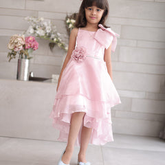Elegant pink birthday dress for girls, branded children clothing Jaipur
