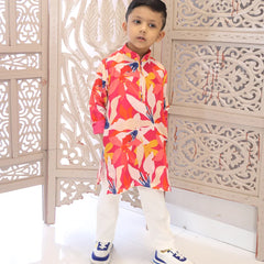 Modern boys cotton kurta pyjama set for parties, kidswear near me Jaipur

