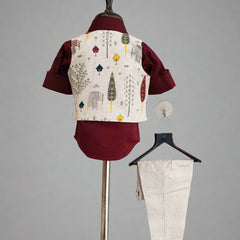 Party Wear Waist Coat Set For Boys Jaipur