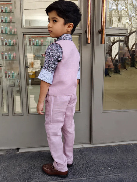 Party Wear Waist Coat Set For Boys