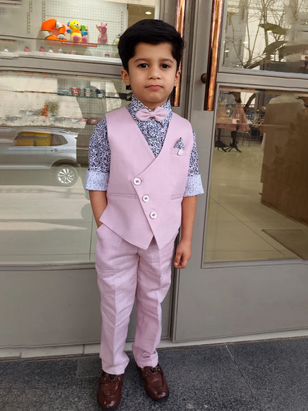 Party Wear Waist Coat Set For Boys