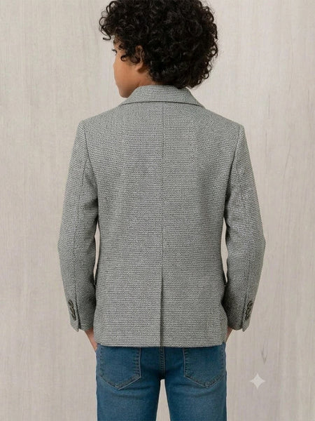 Boys Smart Party Wear Boys Blazer Outfit – Grey Designer Look 2-3 Years Jaipur