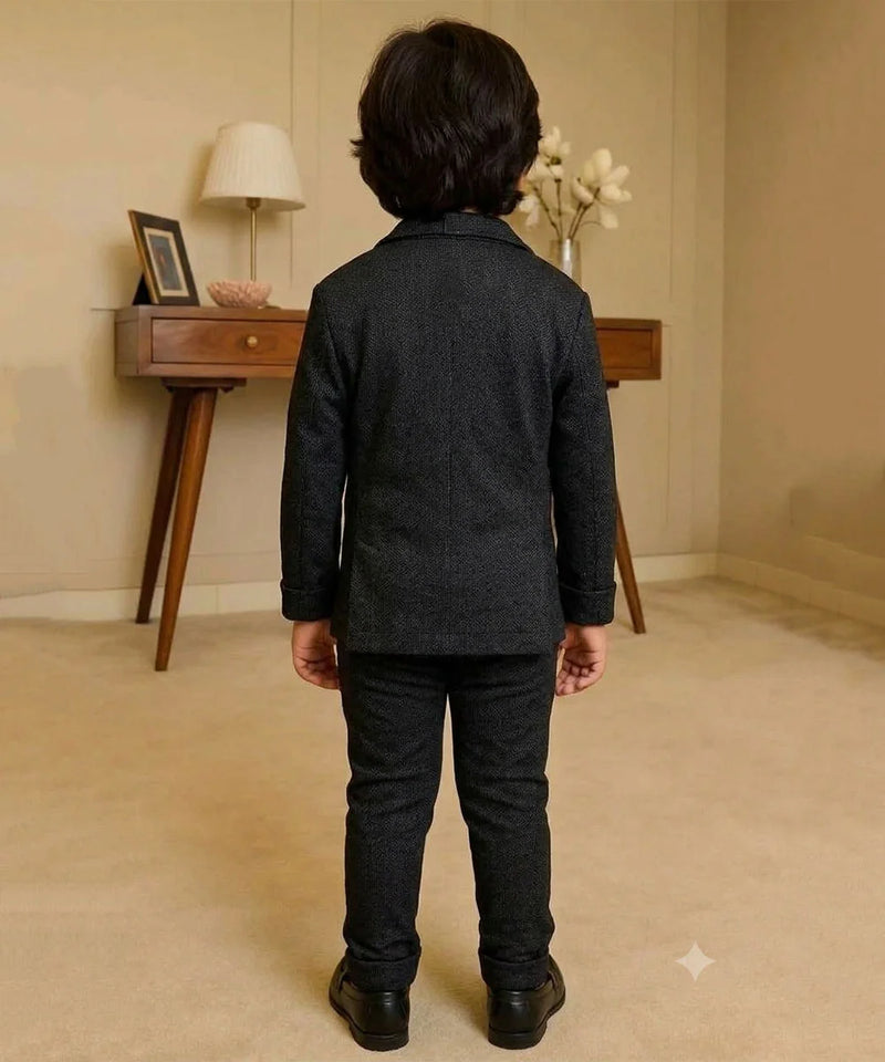 Premium Boys Grey Formal Coat Set – Party & Wedding Collection | Jaipur