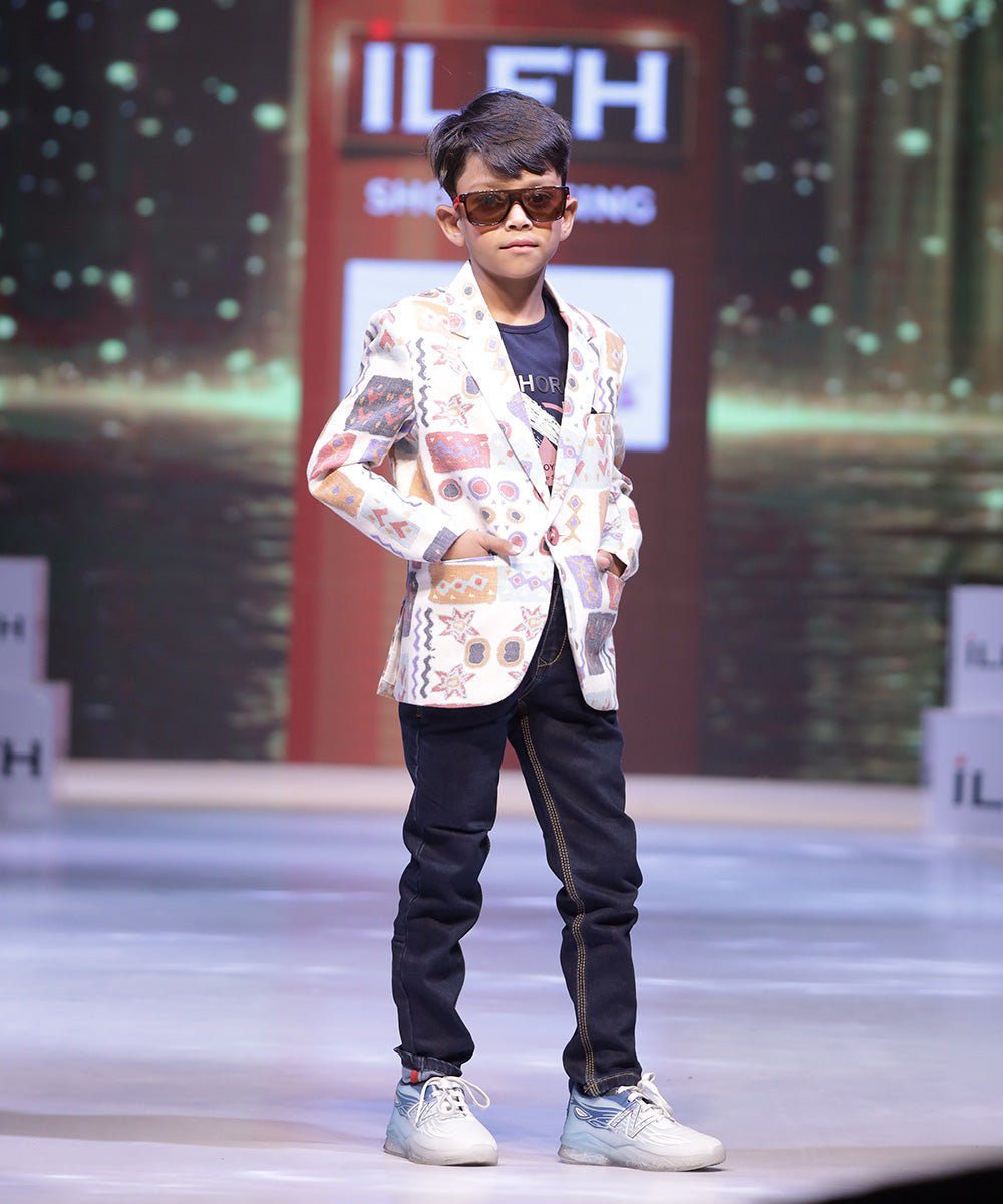 Kids Blazer Online Maroon Coloured Party Wear Blazer Set For Boys