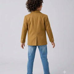Tan Brown Colored Blazer Set for Winter Looks | Jaipur