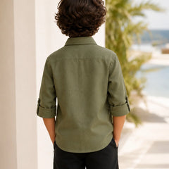 Boys Green Shirt For Birthday