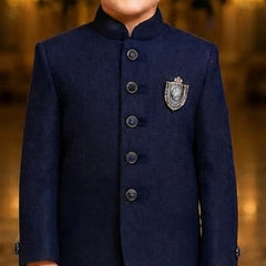 Navy Blue Colored Jodhpuri Coat for Party | Jaipur