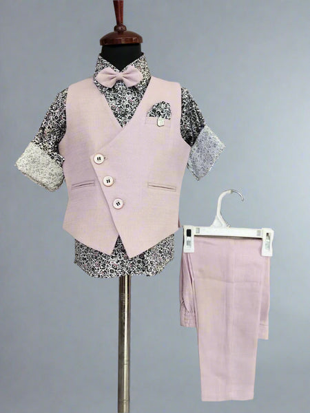 Party Wear Waist Coat Set For Boys