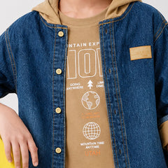 Boys Blue Hoodie Shirt