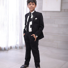 3 piece coat suit set with printed shirt