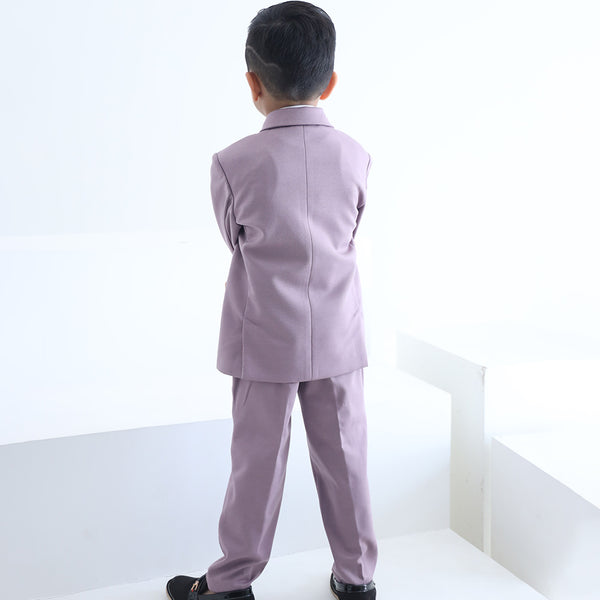 Elegant boys waistcoat coat suit in purple, Jaipur wedding wear for children