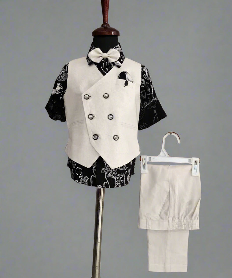 Party Wear Waist Coat Sets For Boys