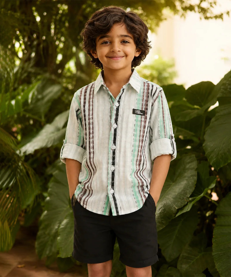 Boys Multi Striped Shirt