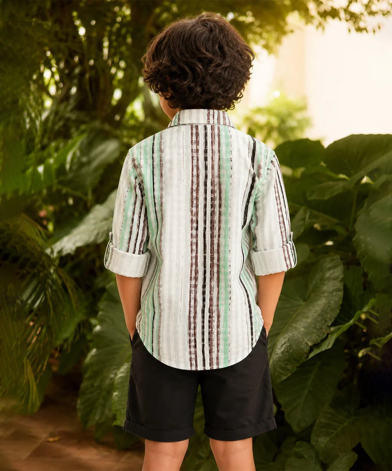Boys Multi Striped Shirt