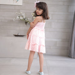 Summer cotton birthday frock for girls, kids clothing store Jaipur