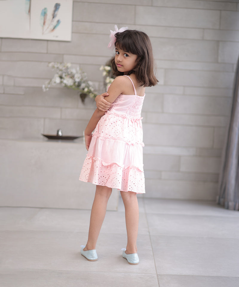 Summer cotton birthday frock for girls, kids clothing store Jaipur