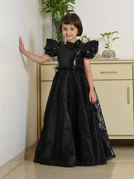 Buy Black Gown for Girls Online Devils-n-Angels Buy Black Gown for Girls Online Devils-n-Angels