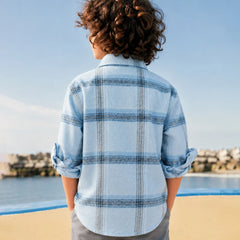 Boys Blue Check Shirt